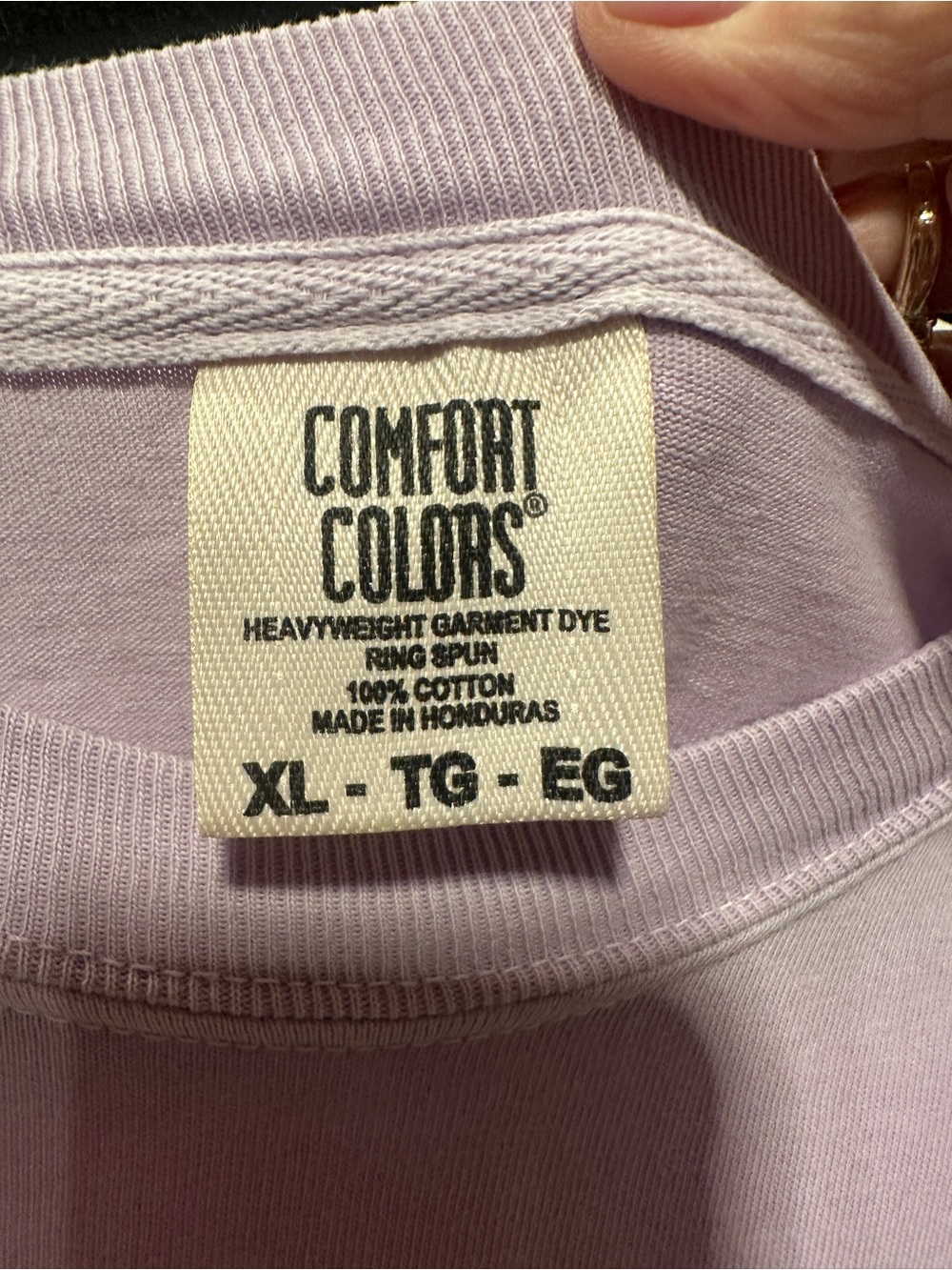NWOT Comfort Colors Lavender SUNSHINE Graphic Tee XL - Picture 3 of 6
